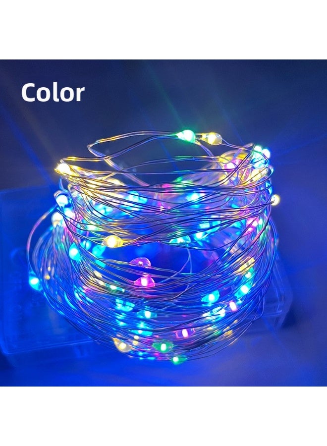Copper Wire LED Strip Lights – Battery/USB Powered Fairy Lights, Bobo Ball String Lights for Christmas, Bouquet & Decoration - Image 5